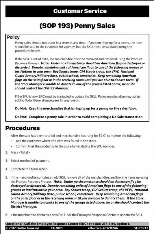 Dollar General penny policy - Penny Sales