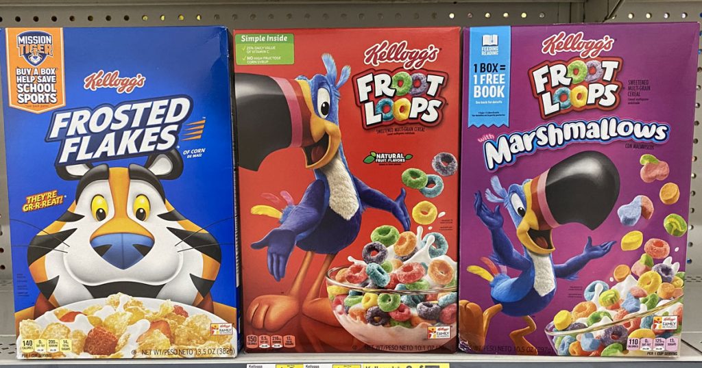 kelloggs medium size cereals