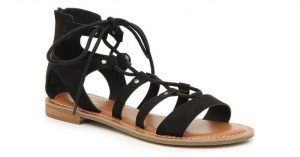 black sandal dsw x