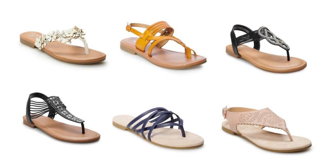 main sandal kohls