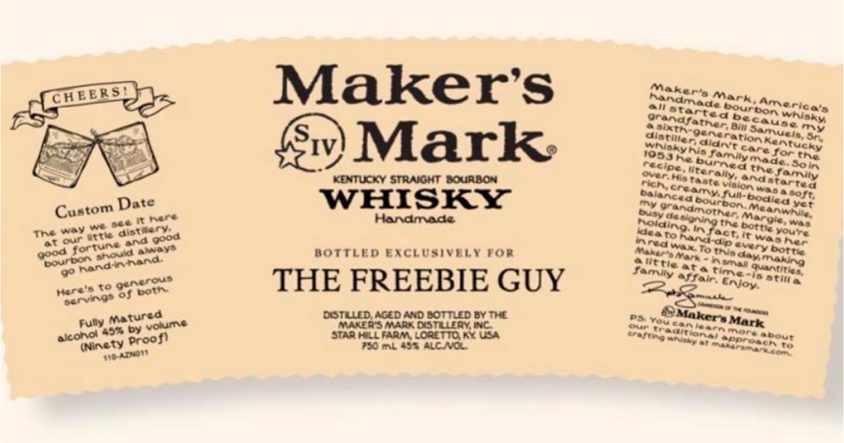 makers mark tfg label
