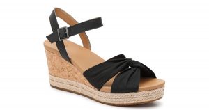black ugg wedges