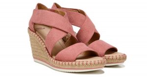 dr scholls pink wedges