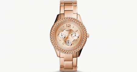fossil rose gold watch