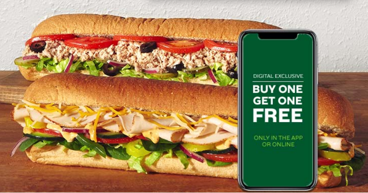 subway bogo app