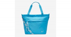blue bike tote