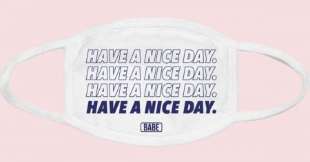 drink babe face mask