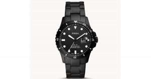 mens black fossil watch