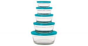 aqua farberware bowl set