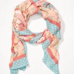 Loft Floral Dot Square Scarf