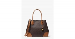 brown mk purse