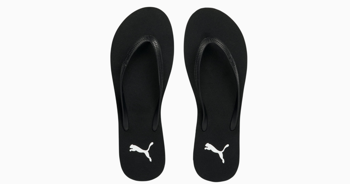 puma flip flops