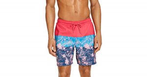 tri color swim trunks