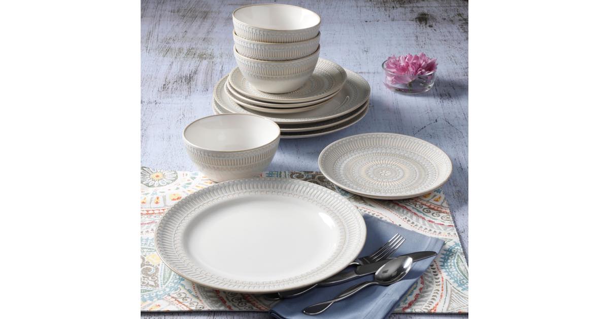 piece dinnerware set walmart