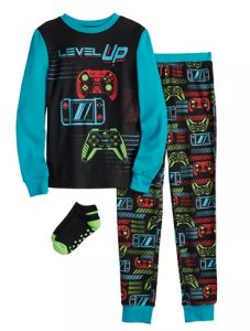 Boys Cuddl Duds® Piece Top Bottoms Pajama Set With Socks