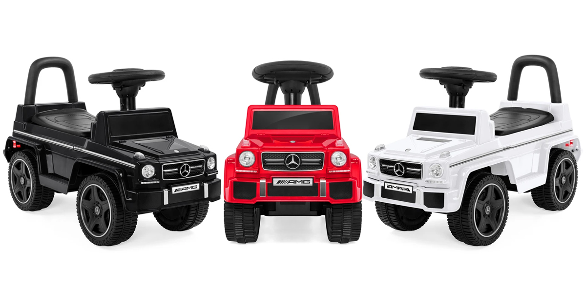 Kids Luxury Mercedes G Convertible Foot to Floor Push Car Ride On Buggy