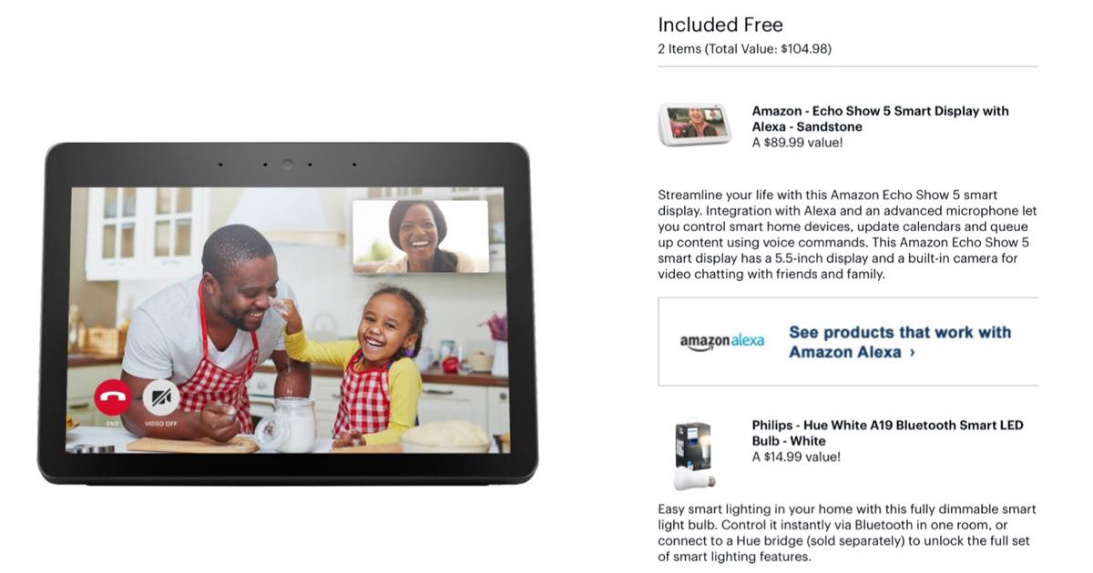 amazon echo show bestbuy
