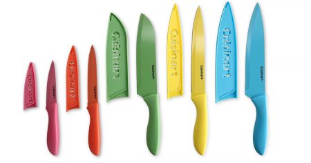 Pc Ceramic Coated Cutlery Set with Blade Guards