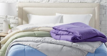 Lightweight Microfiber Color Down Alternative King Comforter