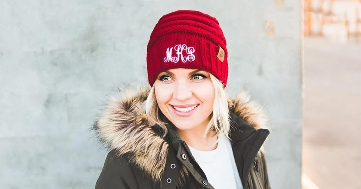 Personalized Adult Beanies Just Shipped