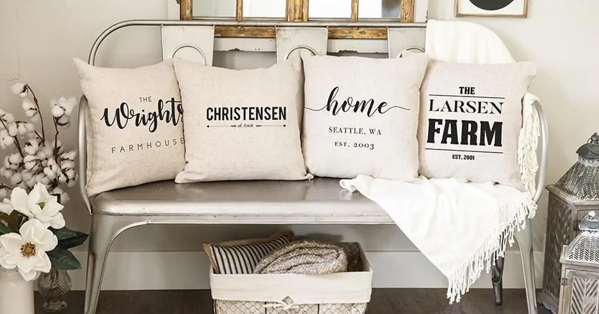 Personalized Farmhouse Pillow Cover