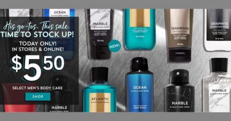 bathbodyworks mens care sale