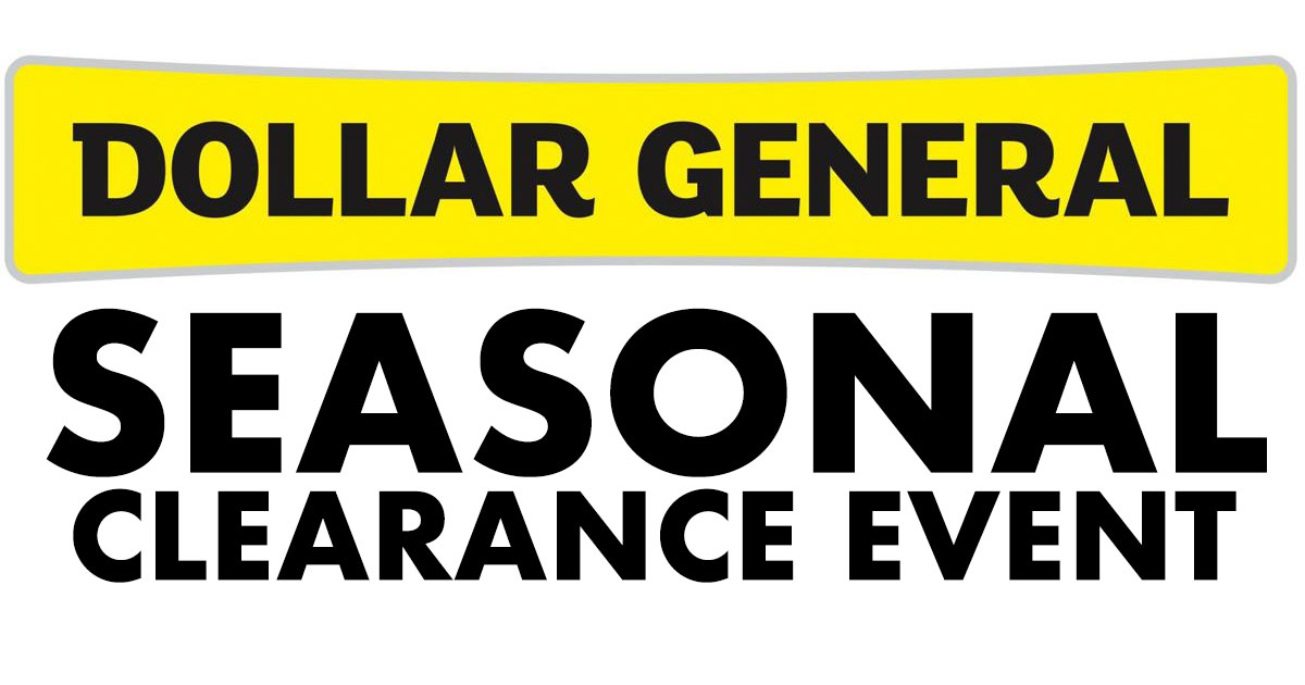 dollar general seasonal clearance event