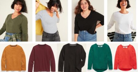 long sleeve tees old navy
