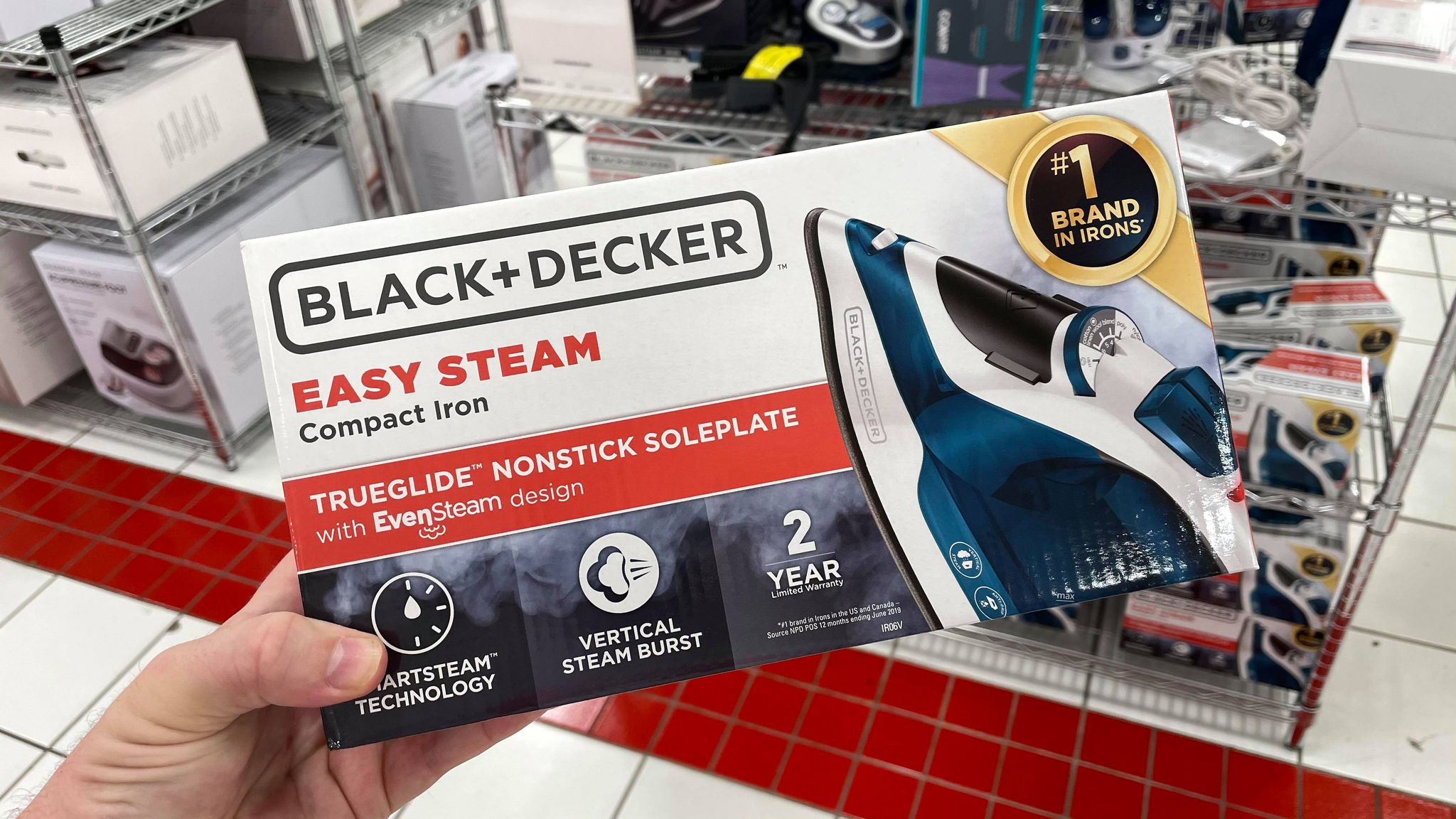 Black Decker Easy Steam Compact Iron