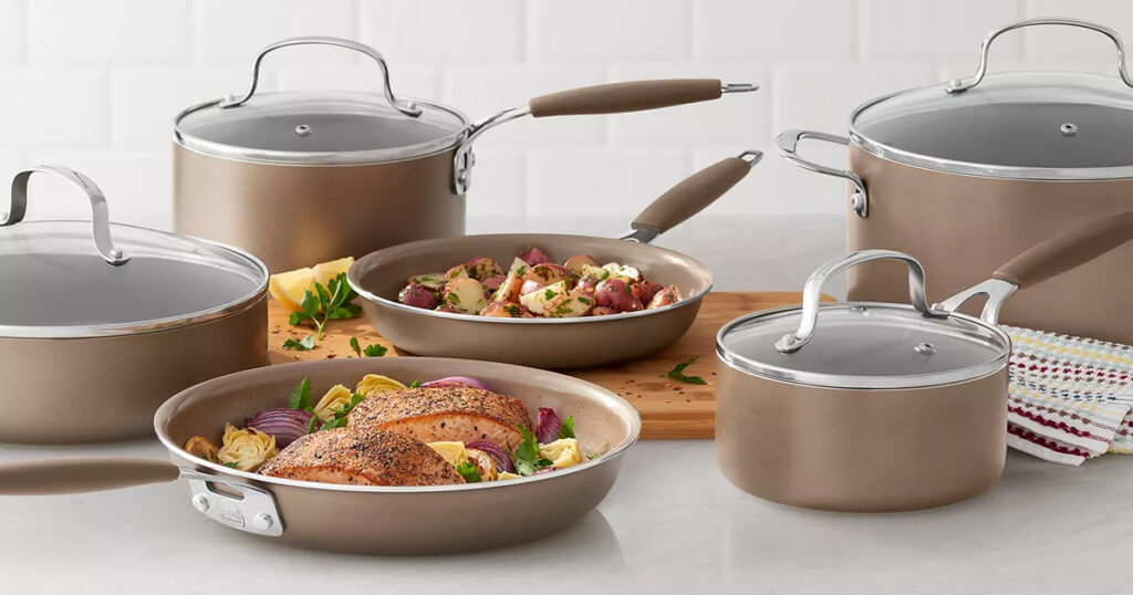Food Network pc Nonstick Ceramic Cookware Set