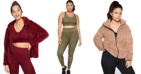 VS Sherpa Zip Hoodies and Leggings