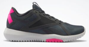 reebok pink and black training shoes