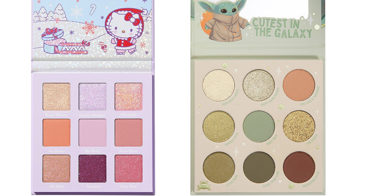 Colourpop Eyeshadow hello kitty and yoda