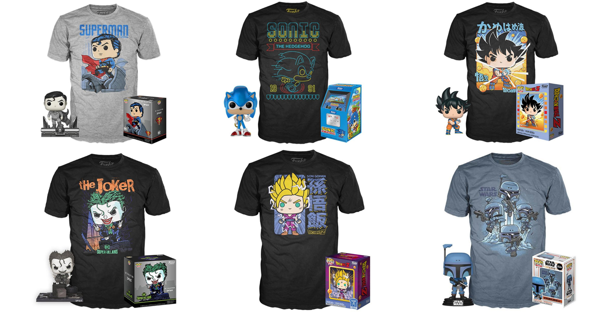 Funko Pop Shirts and Figures