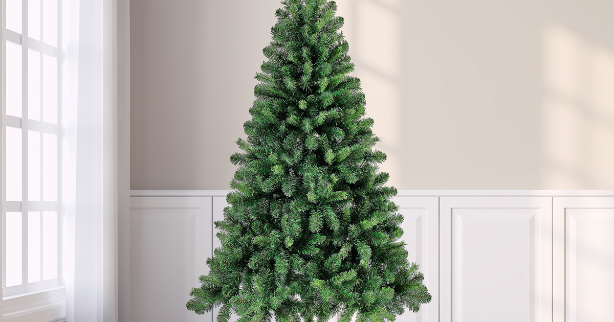 Holiday Time Non Lit Incandescent Blue Jackson Spruce Artificial Christmas Tree Green