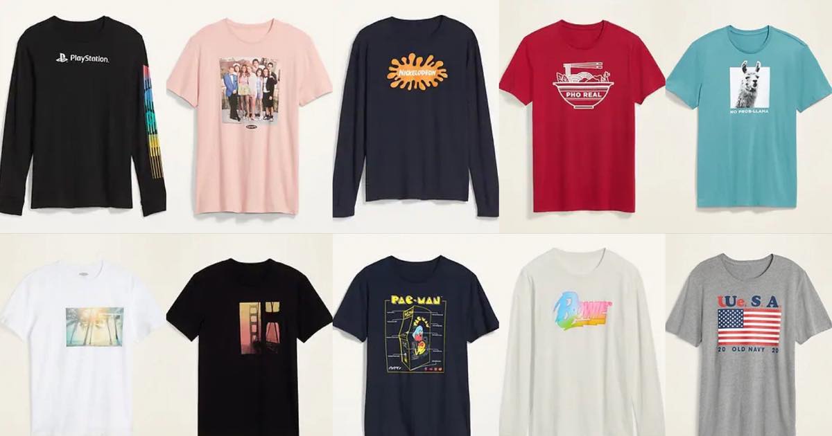 old navy graphic tees