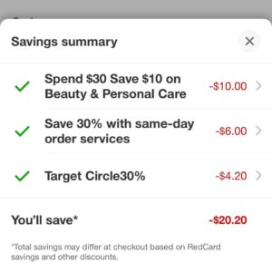 target okeeffes deal