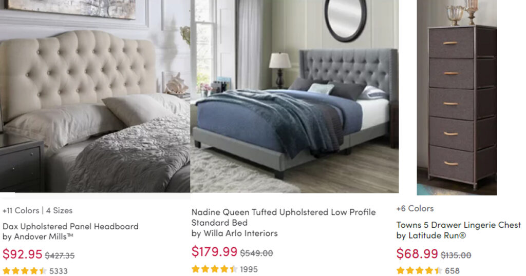 WayFair Bedding