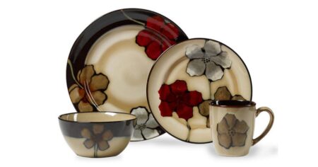 macys dinneware poppies set