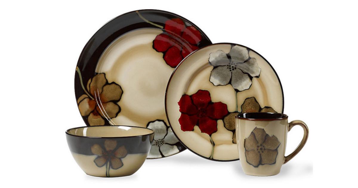 macys dinneware poppies set