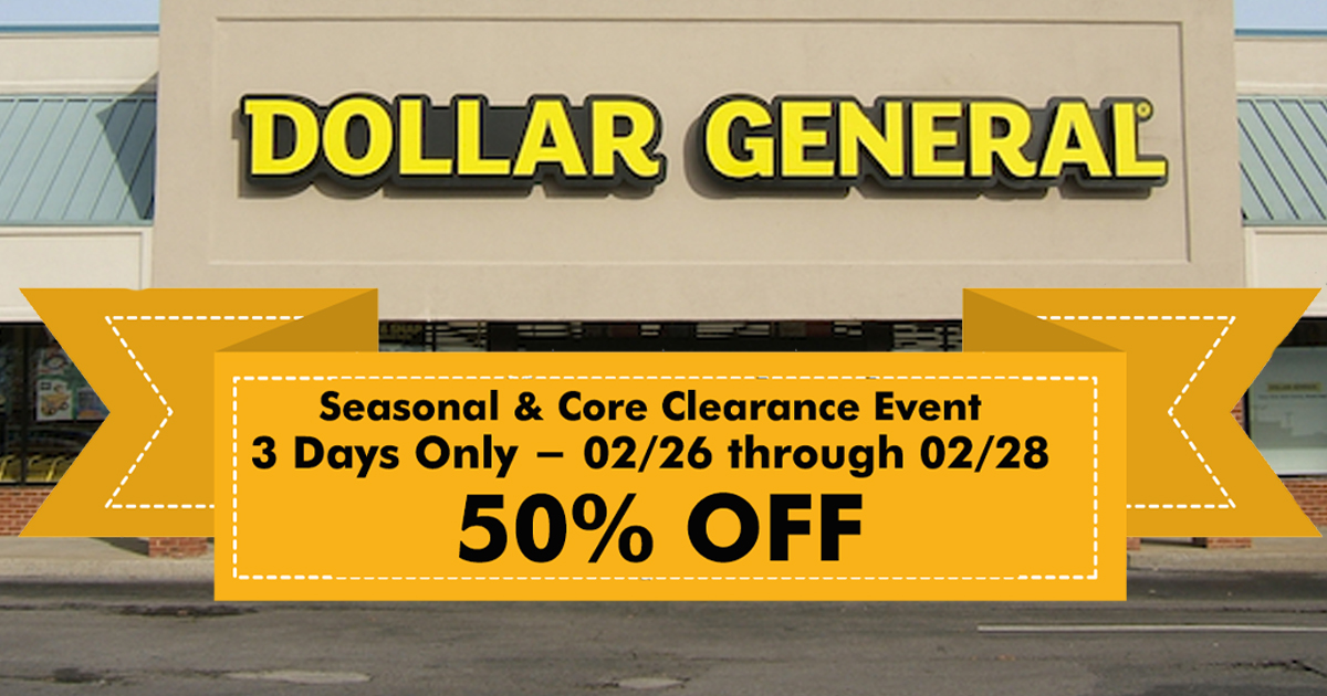 Dollar General Clearance Event