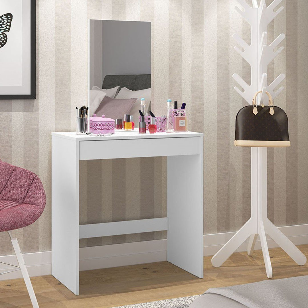 Polifurniture Kansas Modern Bedroom Vanity Table with Mirror