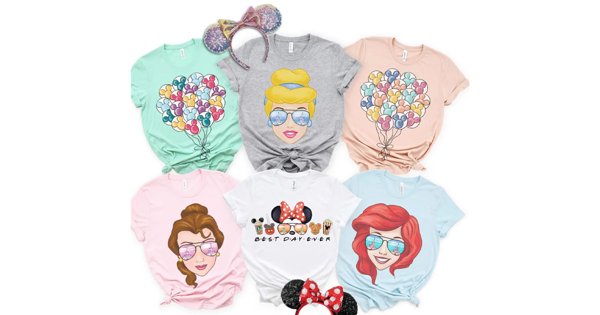 Princess Vacay Vibes Soft Printed Tees