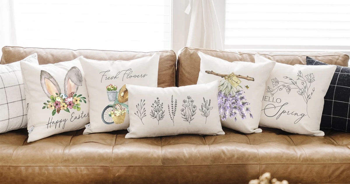 Spring Pillow Covers