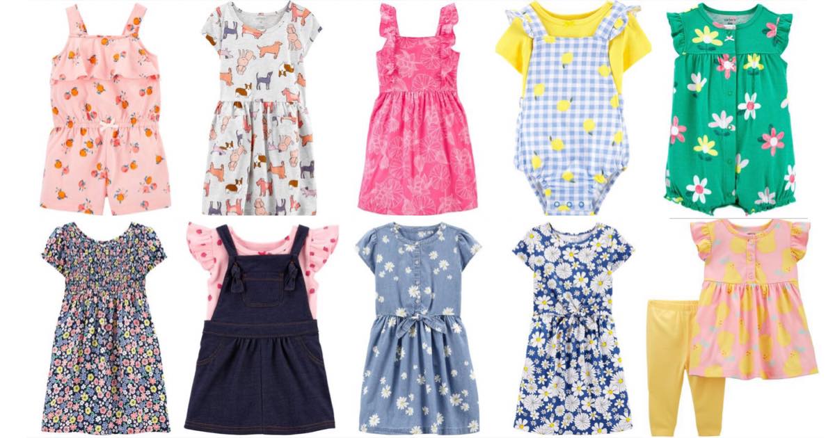 carters rompers and dresses