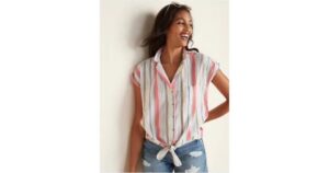 multi stripe shirt