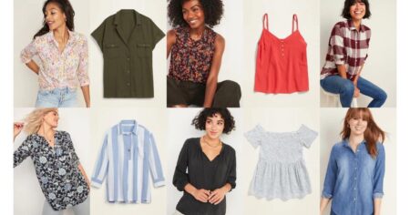 old navy off blouses