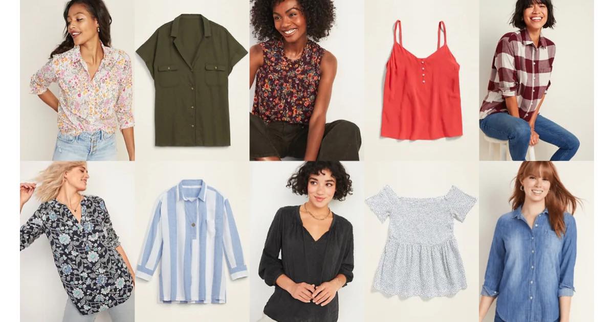 old navy off blouses