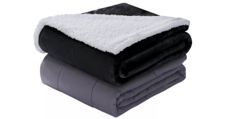 Dream Lab Soft Sherpa Reversible lb Weighted Blanket Washable Cover