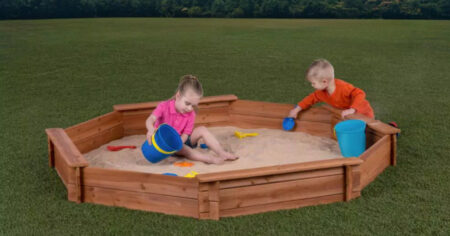 Octagon ft x ft Sandbox Kit with Cover